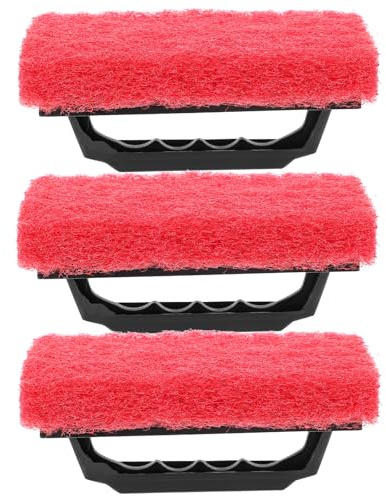 Genérico 3 piezas Kit de Cepillos Limpiadores para Serigrafía Accesorio Duradero para Eliminar Tinta Pantallas Compacto con Mango Ergonómico para Impresión Gráfica y Textil