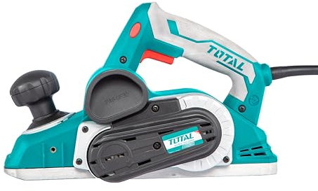 TOTAL - Cepillo Eléctrico para Madera - Potencia de 1050 W - Profundidad de 3 mm - Ancho de Cepillado de 82 mm - Incluye 2 Cuchillas de Recambio