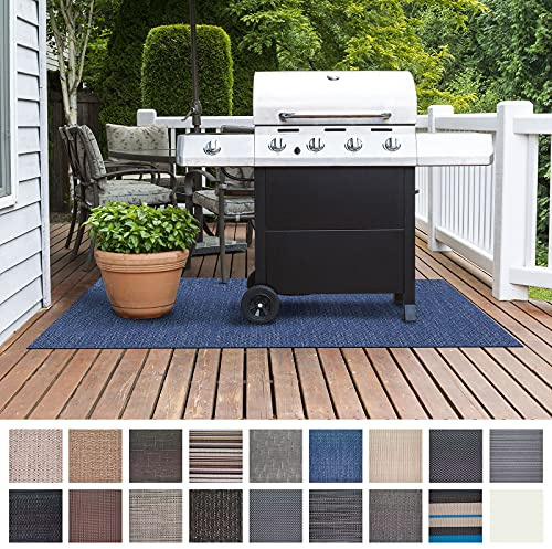 Floordirekt Tappetino Protettivo per Barbecue, per Barbecue a Gas e Barbecue a carbonella, per Esterni e Giardino, ignifugo, 90 x 120 cm, Pisa