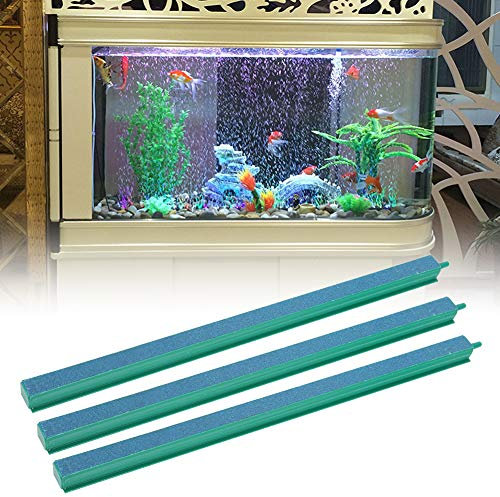 3 Stücke Aquarium Fisch Tank Bubble Air Stone Bar Bubble Ausströmerstein Luftstein für Aquarium Sauerstoff Pumpe, 31,5cm