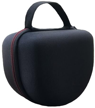 Knox Gear Hard Headphone Case for Inward-Folding Studio Monitor Headphones with Mesh Pocket for Accessories, EVA Headphone Carrying Case for Wired & Wireless Headphones with Hand Strap for Portability