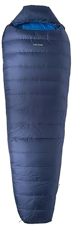 LOWLAND OUTDOOR Unisex vuxen 5 KIBO dun sovsäck, marinblå blå/225 x 80 cm (längd inkl. huva)