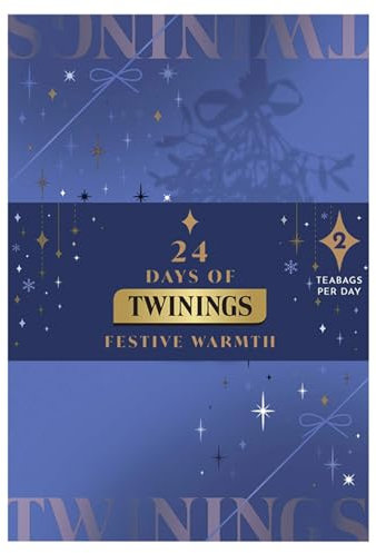 Twinings Luxury Advent Calendar 2025 Premium Tea Selection | 48 Tea bags | 48 Delightful Green & Herbal Infusion Tea Bags