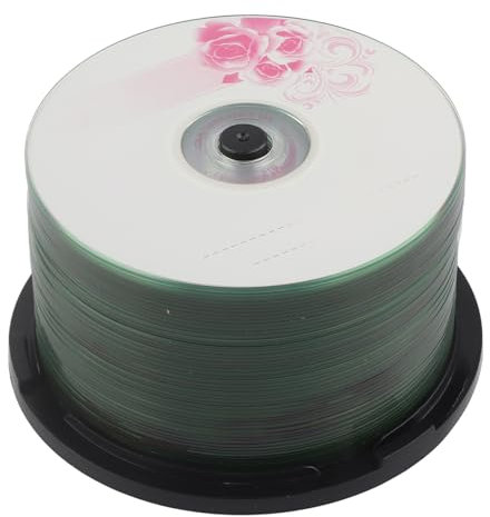 Pilipane Discos CD-R En Blanco, Medios Grabables En CD, Disco Grabable para Datos Y Música, Velocidad 52X, Capacidad De 730 MB, Música Grabable Y Almacenamiento De Datos(50pcs)