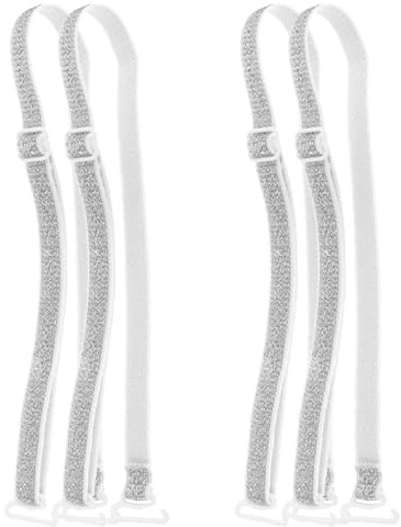 LIFKOME Adjustable Glitter Bra Straps Non-Slip Elastic Shoulder Straps Removable Decorative Bra Strap Replacements for Backless and Strapless Dresses Weddings and Special Occasions