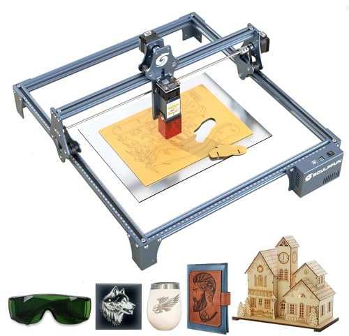 SCULPFUN S9 PRO Laser Engraving Machine, 10W High Precision Cutter Engraver, DIY Engraving and Cutting Wood Leather, Precise Focus, Ultra-Thin, Large Engraving Area 400 * 410mm