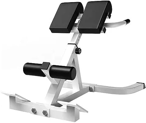 Roman Chair Hyperextension Bench – Adjustable Back Extension Machine for Core, Lower Back, Glutes, Hamstrings – Heavy-Duty Steel Ab Bench with 7 Height Levels and High-Density Foam Padding