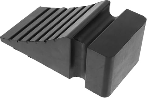 UKCOCO Cuneo per Ruote in Gomma Nero per Camion e Auto, Blocco Antiscivolo Portatile e Facile da Usare, per Parcheggio e Pendenza di Carico