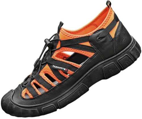 Hixingo Sandalias Hombre Verano Sandalias Deportivas de Trekking y Ligeras Sandalias de Playa de Secado Rápido Punta Cerrada 39-46 EU para Exteriores y Caminar Casual