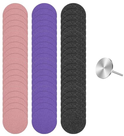 Pedicure Sanding Discs 60 Pcs 25mm Nail Drill Bit Callus Refills