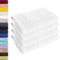 Lavea 4er Set Handtuch 50x100 cm – Saugstarke und Weiche Handtücher aus 100% Baumwolle, Frottierserie Elena – Waschbar und Strapazierfähig - Weiß