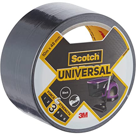 Scotch 29044810B Universal Klebeband 2904, schwarz, 10 m x 48 mm