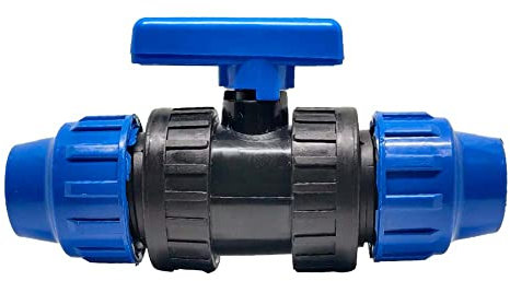 RIEGOPRO Válvula PE Fitting para Tuberías de Riego de Polietileno. Llave de Paso con Conexión directa a Tubería de Polietileno (20mm)