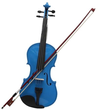 Violino 4/4 Set Di Violini In Legno Massello Con Custodia Accessori Strumenti A Corda Professionali Violino Per Esercitarsi (Color : Blue set)