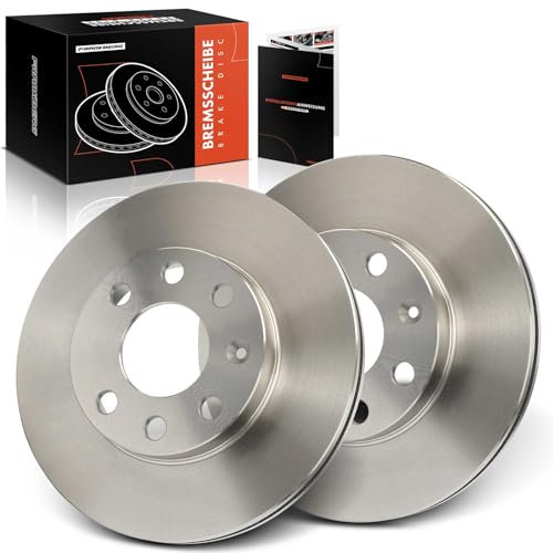 Frankberg Juego de discos de freno de eje delantero compatible con Corsa A CC S83 1.4L 1.6L 1988-1993 Astra F 56 57 1.4L-1.7L 1992-1998 Astra F T92 1.7L 1992-1998 Replace# 90121445