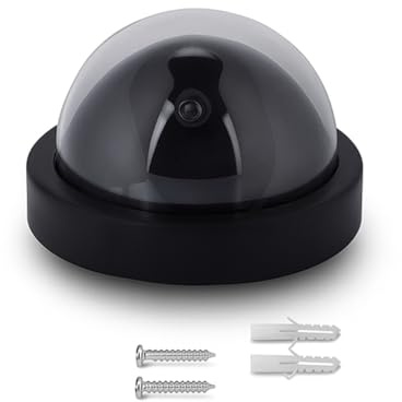 Telecamera Finta Realistica con LED Lampeggiante - Per Interni ed Esterni - Scocca ABS Antiurto Nero