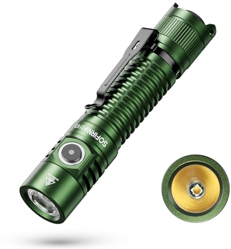 Sofirn SP31 V3 Rechargeable Pocket Flashlight, High CRI 519A LED (Green)