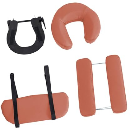 MagiDeal Table de massage, berceau pour le visage et oreiller, appui-tête de massage en PU et éponge, appui-tête de spa de beauté pour salon à domicile, Brun