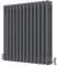 Radbliss Horizontal Traditional 3 Column Radiator 600x605mm Anthracite Matt Grey Cast Iron Style Design RAD Central Heating