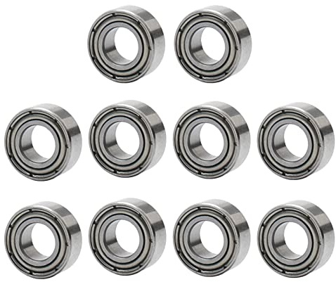 Pxyelec 5x10x4mm Deep Groove Ball Bearing MR105ZZ L-1050ZZ,10PCS