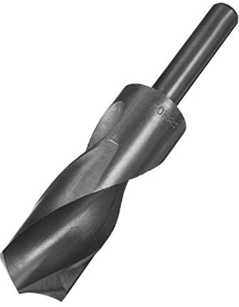 sourcing map Reduced Shank Drill Bit 30mm Black Nitride Coated with 1/2 Inch Straight Shank, High Speed Steel HSS 9341 Twist Drill Bit for Stainless Steel Alloy Metal Plastic