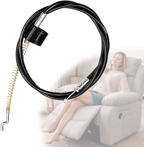 Cable de Repuesto para Sillón Reclinable, Sofá Manual, Punta S, 95 cm Negro
