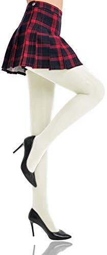 HONENNA Women's Control Top High Elastic Soft Opaque Pantyhose Tights