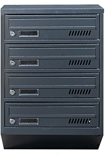 Boîtes aux Lettres avec Fixation Murale Euro GDS 4 RAL 7016