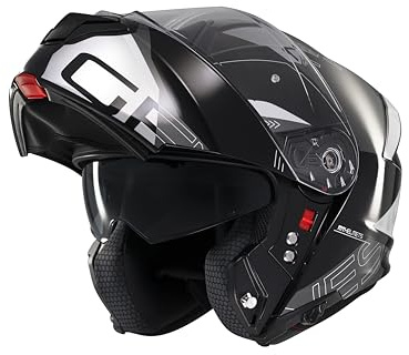 MT Helmets Genesis SV – Casco Moto Modular con Visor Solar Retráctil, Calota HIRP, Pantalla Antivaho y Preparado para Intercomunicador | Homologado ECE 22.06 & DOT
