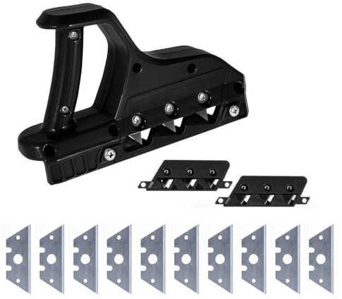 Plâteau de plâtre rapide - 45° et 60° - Raboteuse pour plaques de plâtre, rabot à main pour la coupe, bordure de placoplâtre, bordure de menuiserie, rabot noir