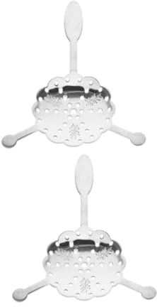 Gatuida 2pièces Cuillère à Absinthe Acier Inoxydable Avec Passoire Creuse Pour Filtration Et Préparation De Cocktails Lot