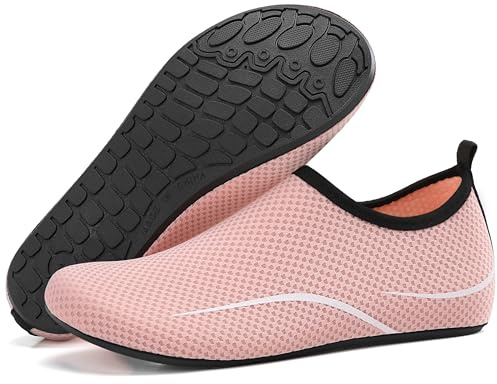 Beach Water Shoes Mens Womens Breathable Quick Dry Swim Shoes Lightweight Aqua Shoes Barefoot Socks for Swimming Pool Boating Surfing Diving Yoga
