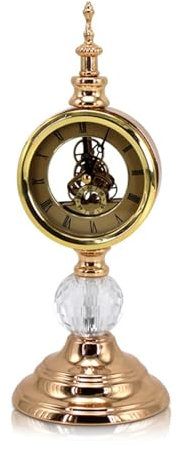 Orologio da Tavolo, Orologio da Tavolo Vintage Silenzioso, Orologio da Camino da scrivania, Orologio da Tavolo con Decorazione Creativa, Orologio da Seduta for Soggiorno, Orologio da scrivania for la