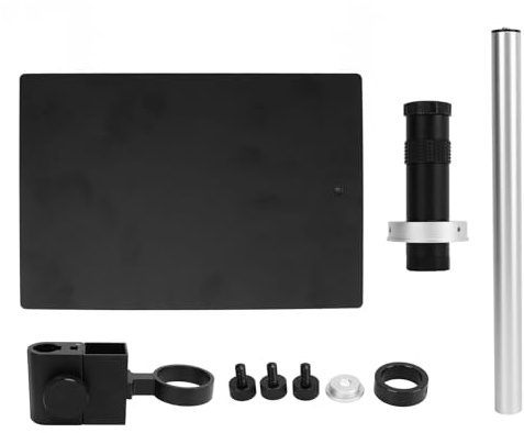 Kit de microscopio industrial Gearwell, microscopio monocular 130x, soporte de lentes electrónicos, imágenes HD con interfaz C, para inspección electrónica