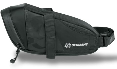 SKS GERMANY RACER STRAPS 800 Fahrradtasche für Rennrad, Fahrradzubehör (aerodynamische Tasche mit Klettverschlussbefestigung, laminierter & wasserdichter Reißverschluss mit Easy-Zip, Volumen: 0,8 l)