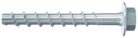 Fischer ULTRACUT FBS II 6x80 / ​​25 US Tornillo para hormigón para fijación de rieles, perfiles metálicos, tuberías de hormigón 100 piezas Artículo n.o 546392 Gris
