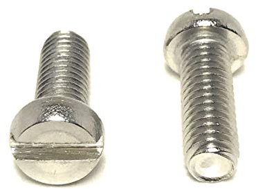M6-1.00 x 16 Stainless Steel Slotted Cheese Head Machine Screw DIN84 A2 M6x16 (25 Pieces)