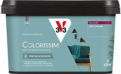 V33 Peinture multi-supports Colorissim® Vert d'opaline Velours 2L