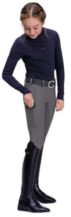 Pikeur Xenia Kinder Reithose VB Grip Light Grey Sportswear HW 23, Größe:152