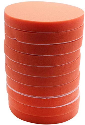 Quystetes 10 almohadillas de pulido de esponja de 180 mm para pulidor de coche, encerado, cuidado de mantenimiento de pintura