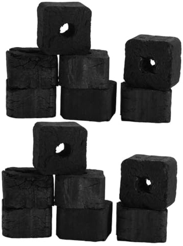 FUTUREORYY Briquetas De Carbón Vegetal para Barbacoa Portátil 500g, Carbón De Bambú Sin Humo Ni Olor para Cocina Al Aire Libre, Adecuado para Camping y Chimenea