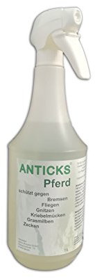 Anticks Pferd Effizienter, langanhaltender Schutz vor Fliegen, Bremsen, Mücken, Milben, Flöhen, Zecken, Gnitzen, Kriebelmücken (1 L)