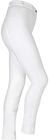 Wessex Shires Riding - Pantalones de equitación en color blanco, para criadas y niños, 11/12 años, color blanco