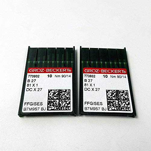 20 Pieces Groz-Beckert B-27 Dcx27 Dcx1 Overlock Serger Sewing Machine Needles (14/90)