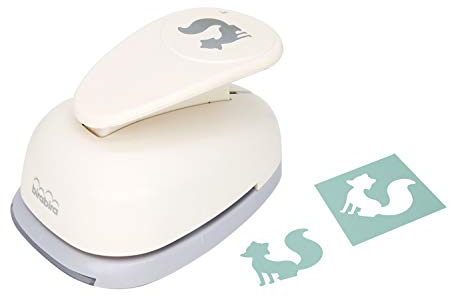 Bira 3 inch Fox Lever Action Craft Punch for Paper Crafting Scrapbooking Cards Arts DIY Projects