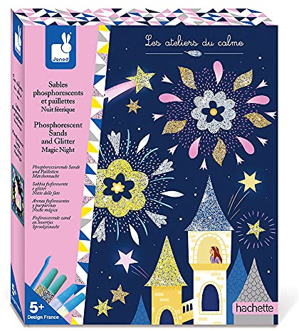 Janod J07885 Magic Night Phosphorescent Sands and Glitter, Mittel