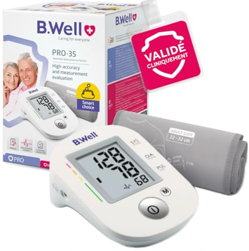 B.Well PRO-35 Tensiomètre automatique - Mesure tension, mémoire 30 valeurs