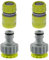 4 Pièce Raccord Tuyau Arrosage,1/2 Und 3/4 Pouce 2 En 1 D'Arrosage Rapide Embout Adaptateur Tuyaux Irrigation,Exterieur Jardin Darrosage Connecteur Pièces,Tuyau-Arrosage Robinet Eau pour Cuisine