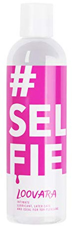 Loovara lubricante a base de agua 250 ml - SELFIE - lubricante ideal para la masturbación, masturbación con juguetes, ingredientes naturales, dermatológicamente probado, seguro para preservativos