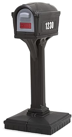 Simplay3 American Home 42002R-04 Dig-Free Easy Up Classic Mailbox – Black